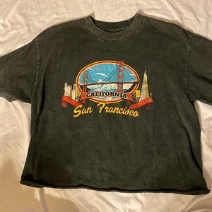 Brandy Melville John Galt Cropped Shirt